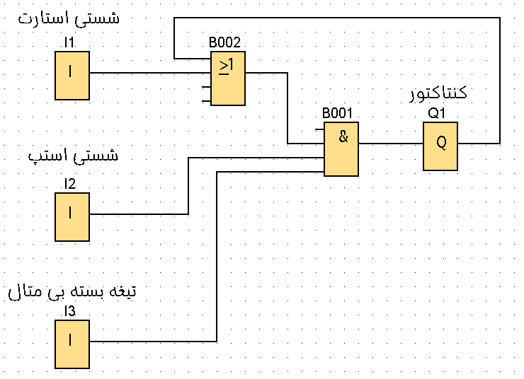 برنامه بلوکی استارت استپ با بی متال بدون RS