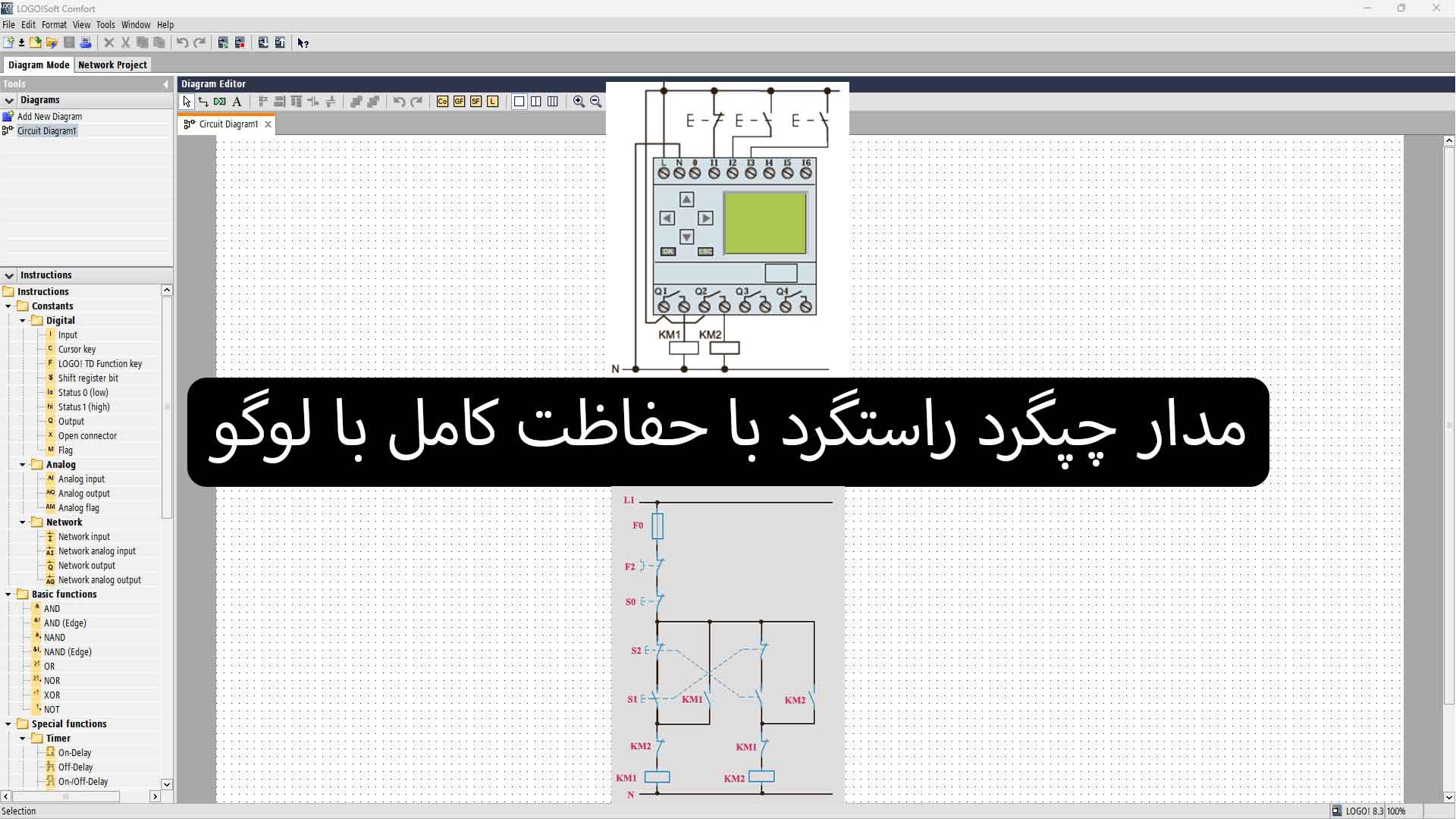 پوستر چپگرد راستگرد با حفاظت کامل با لوگو