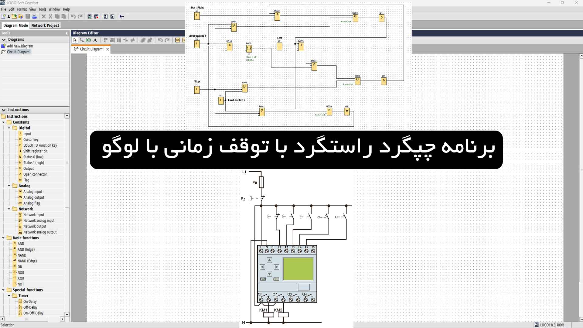 پوستر برنامه چپگرد راستگرد با توقف زمانی