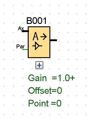 بلوک analog amplifier در لوگو