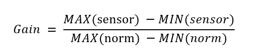 فرمول محاسبه gain در لوگو