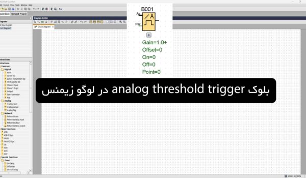 پوستر analog threshold trigger در لوگو